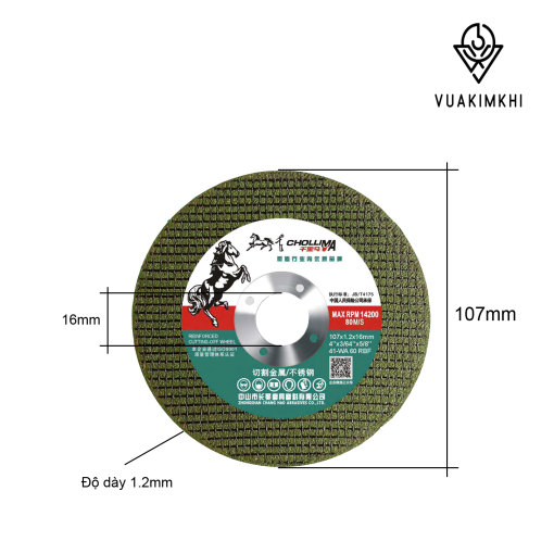 đá mài 107mm